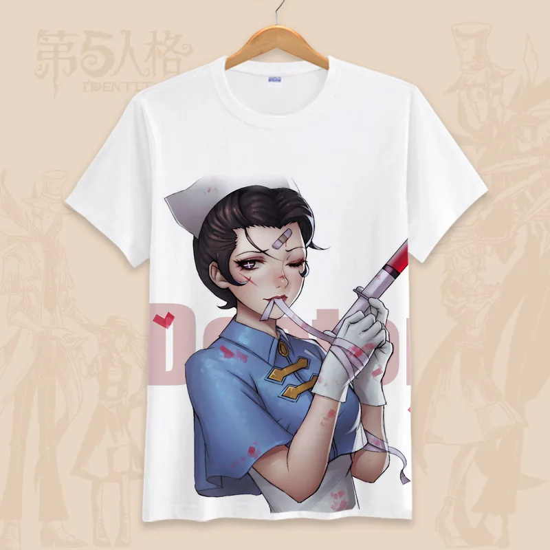 Identity V T-Shirt Multi-style Short Sleeve Shirts for Women Men Summer Casual Tops Tees | Мужская одежда
