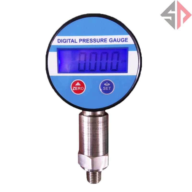 

SP -100KPA~0~60MPa Battery Powered Digital Pressure Vacuum Pressure Gauge psi/Bar/ kg/m2/Kpa