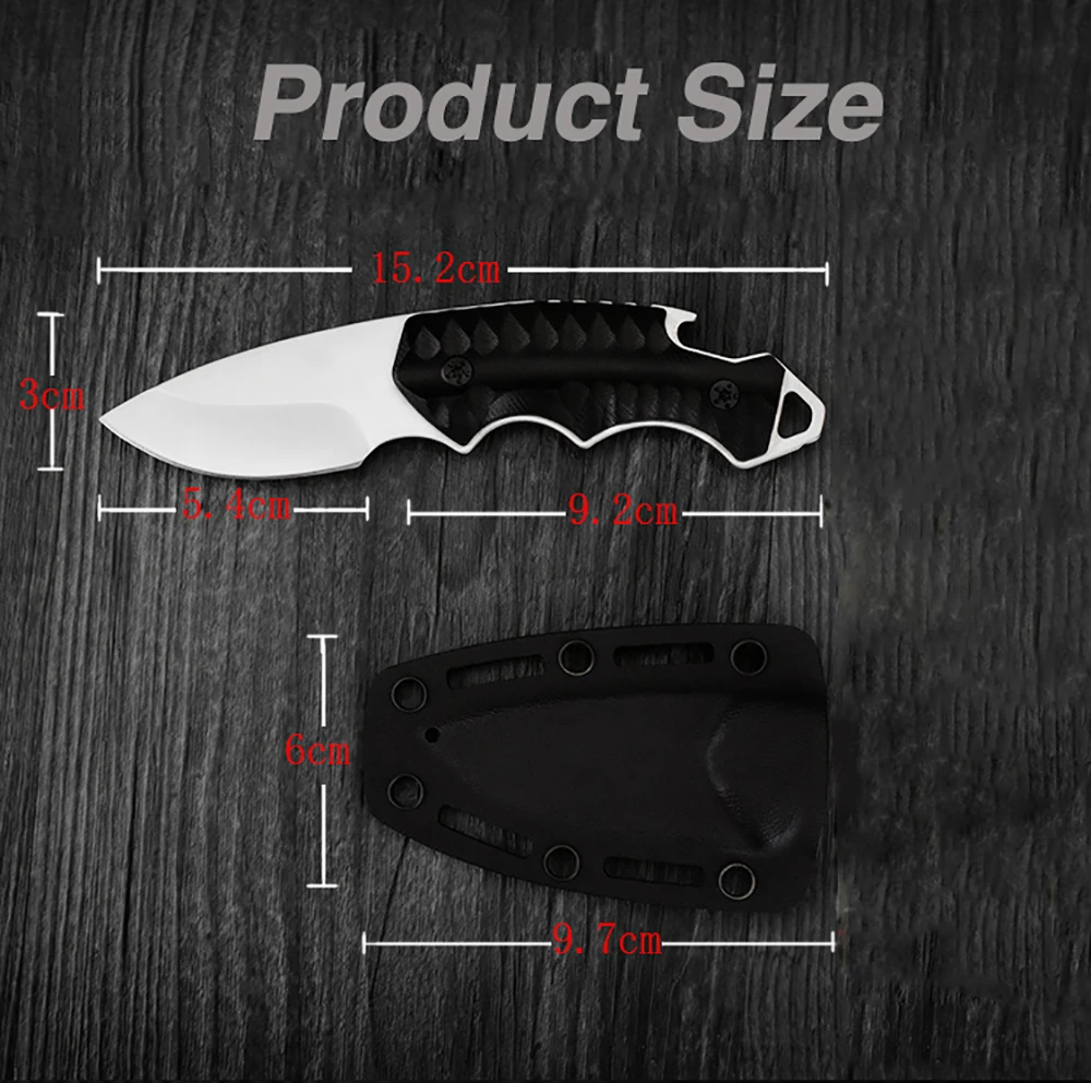 KKWOLF Karambit тактический нож открытый выживания кемпинга самообороны резки фиксированным лезвием высокой твердости нож защитный чехол CN