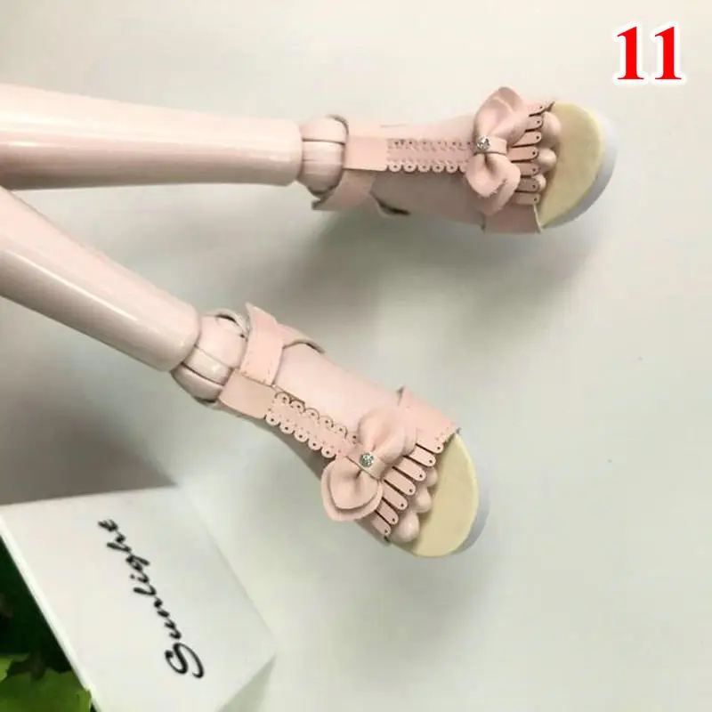 11 Кукольная обувь мини модные кожаные сандалии обувь для девочек 1/3 Bjd куклы детские игрушки Аксессуары для Bjd куклы - Цвет: 11