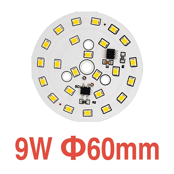 9w Светодиодный SMD чип 18 Вт, 15 Вт, 12 Вт, 9 Вт, 7 Вт, 5 Вт, 3W, нет необходимости в драйвере, 220 В, светильник, бисер, сделай сам, светодиодный светильник, наружный прожектор, точечный светильник, светильник - Испускаемый цвет: 9w
