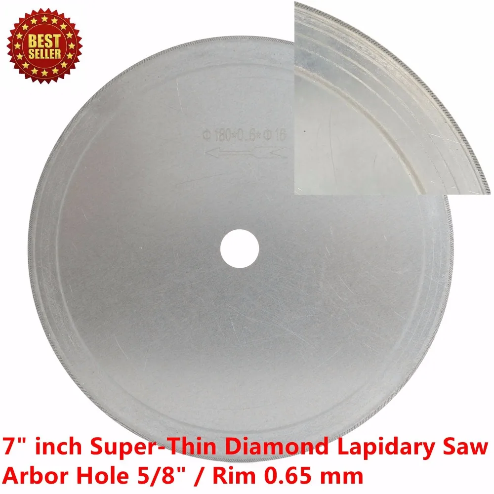 Сверхтонкий диск для резки ювелирных изделий алмазные диски камня 7 дюймов 16 мм 5/8