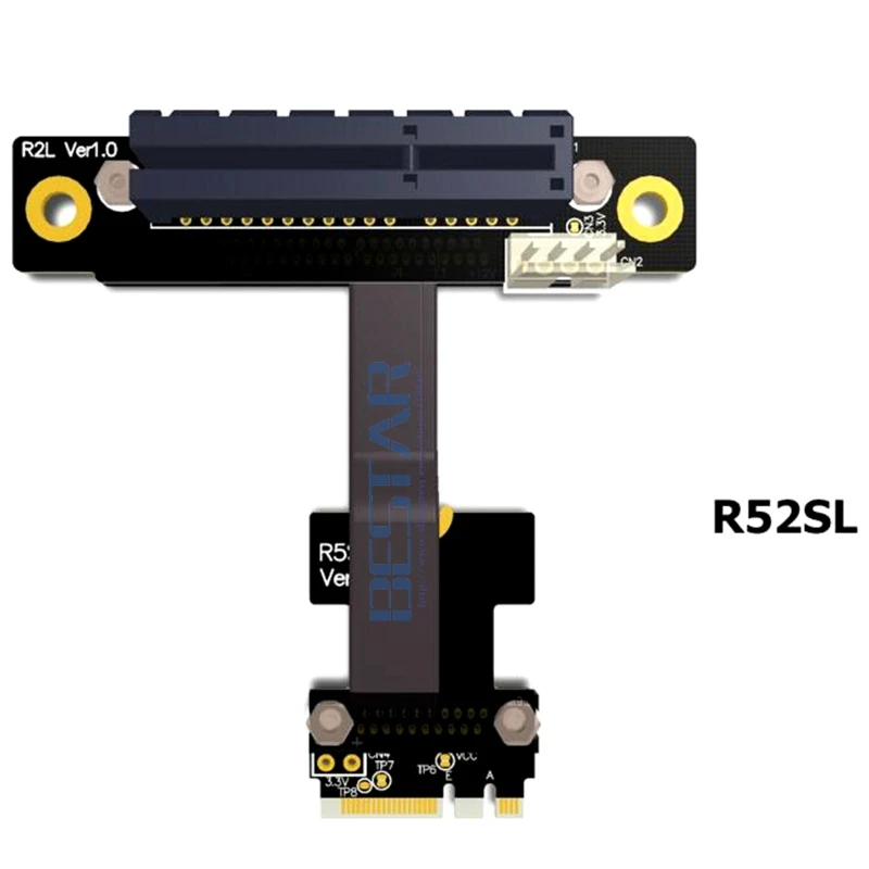 Riser M.2 Wi Fi A.E ключ к PCIe x4 удлинитель адаптер карта Райзер кабель 5 см 80 Gen3.0 A + E M2 для PCI