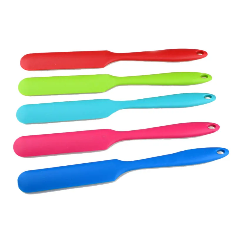 Long Handle Spatula Cream Silicone Baking Batter Scraper Kitchen Accessories Pastry Tools 1 PC Cake Mixer Scrapers| |