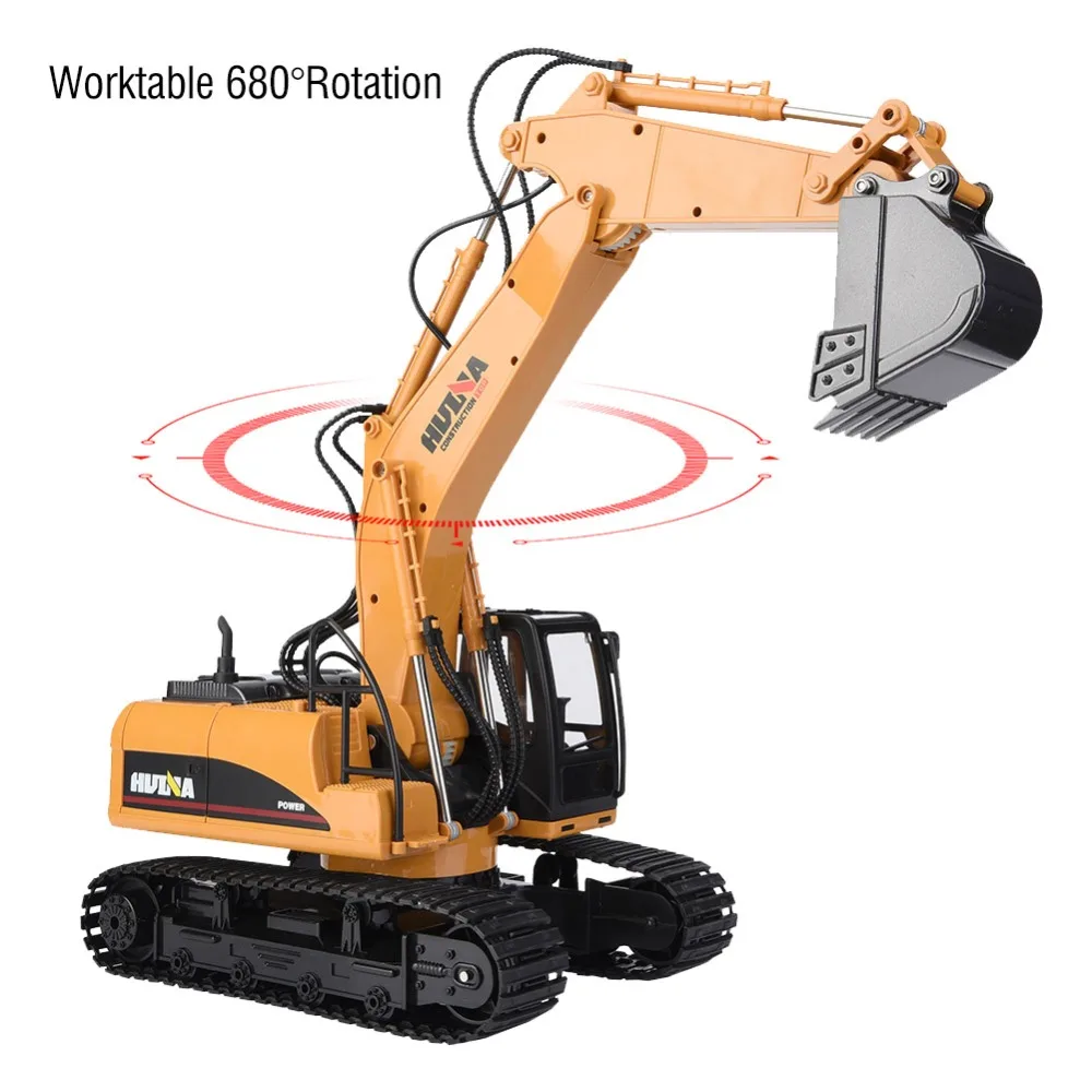 HUINA 1550 2 4 GHz 15Ch RC экскаватор автомобильные игрушки симулятор на дистанционном
