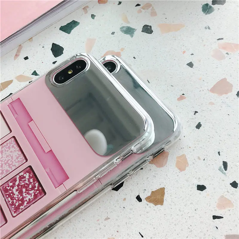 COOLY зеркало для одевания чехол iphone 6 6S 7 8 Plus XS Max XR X задняя крышка девочек Мягкий ТПУ