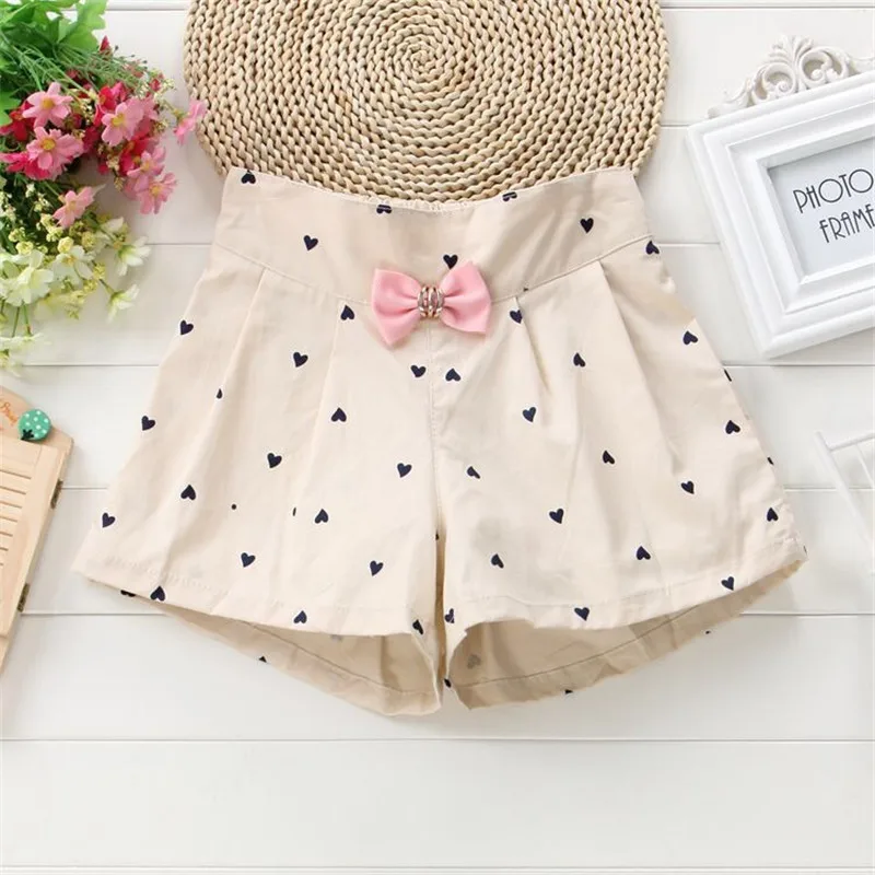 Summer girls shorts 2019 kids new fashion cotton bow pants for children casual sports short clothing 3-10Y | Детская одежда и