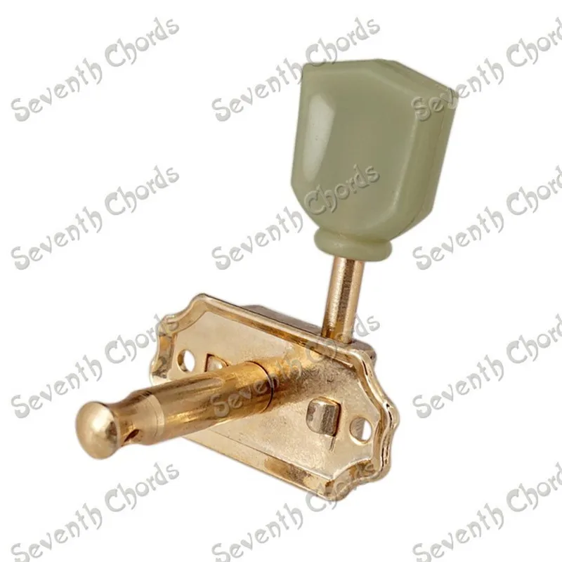 Укулеле 2R2L Gold Deluxe 4 струнные настройки для гитары тюнер с Peg-клавишами головка