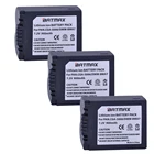 Аккумуляторная литий-ионная батарея для камеры Panasonic DMC FZ7 FZ8 FZ18 FZ28 FZ30 FZ35, 3 шт.