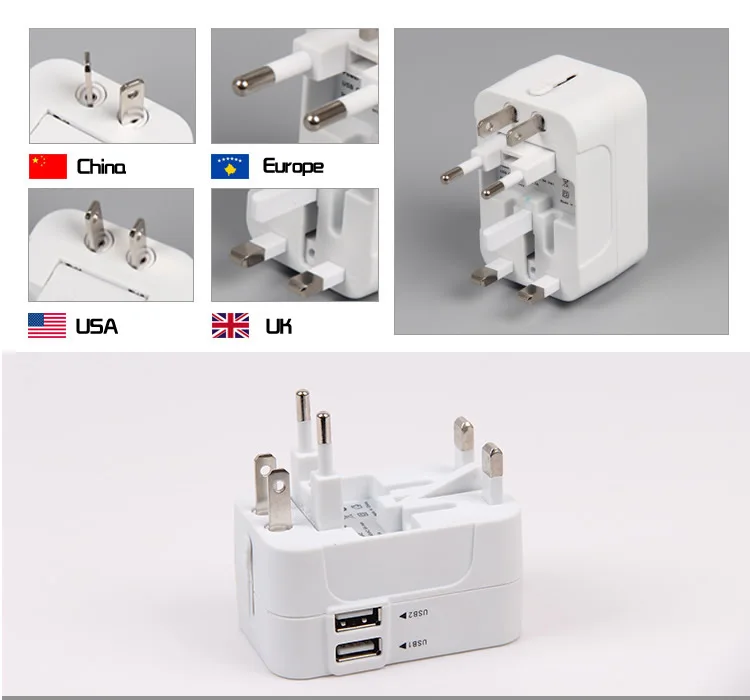 Vrme USB Зарядное устройство Travel адаптер AC Мощность мини Портативный Универсальный