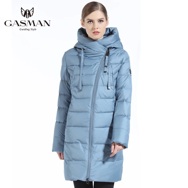 GASMAN 2019 Женский Пуховк Длинный Большой Размер Куртка Женская Зимняя Пуховки Био