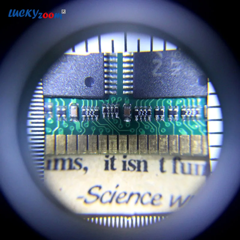 Luckyzoom ручной светодиодный освещенный увеличитель Оптическое стекло лупа со светодиодный лампой Металлические Ювелирные изделия Лупа Ремонт Lupa со шкалой