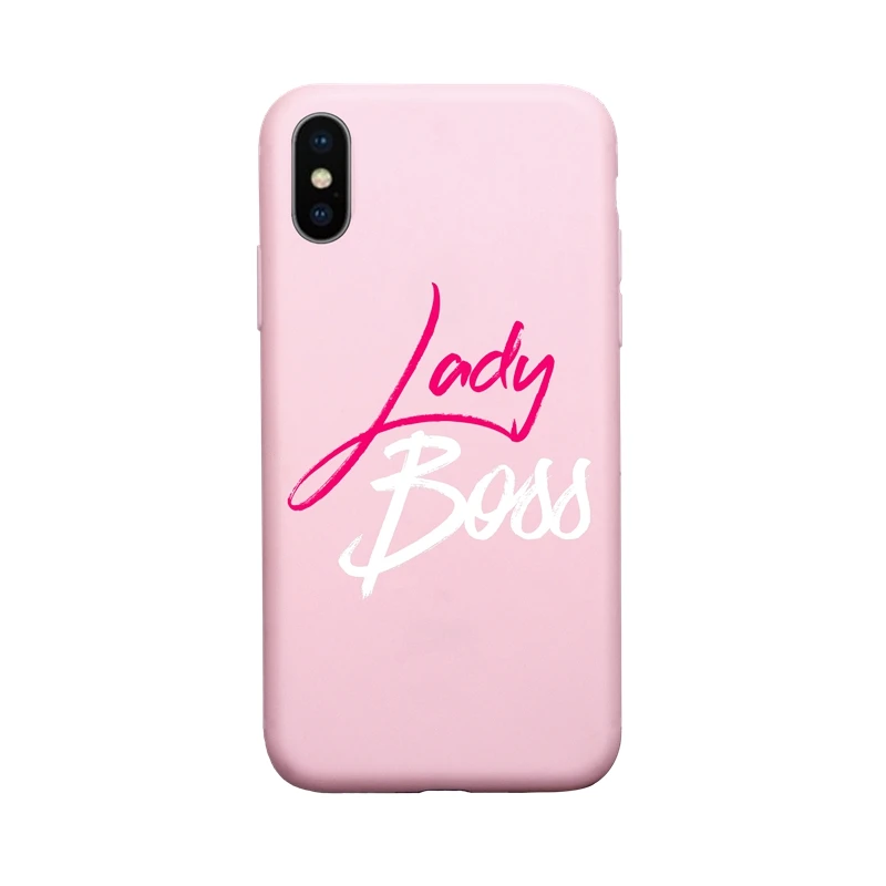 P Soft LadyBoss P Классный мягкий чехол для телефона для iPhone 11Pro Max 7 8 Plus 6 6S Plus 5 SE X XS Max XR Phone MOM BOSS HONEY Cover Fundas Coque Shell - Цвет: P Soft LadyBoss P