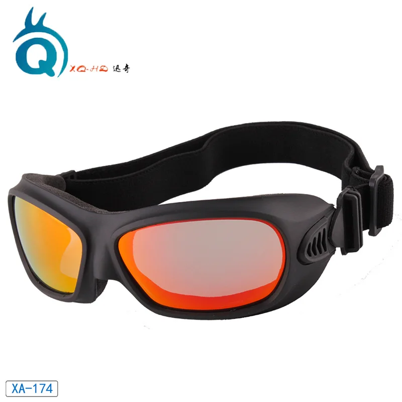 Red-Lens Поляризованные ветрозащитные пылезащитные мотоциклетные очки UV400 лыжные очки внедорожные гоночные очки Регулируемая эластичная лента - Цвет: Red-Lens