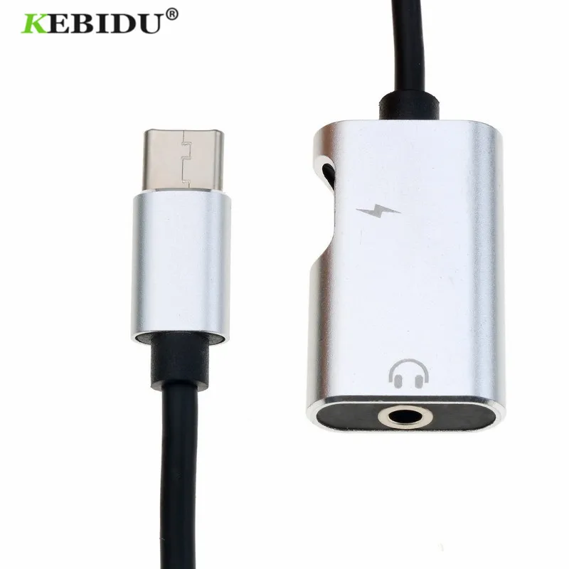 Адаптер для наушников Kebidu 3 5 мм ресивер USB 1 аудиокабель 2 в Type C разветвителя звука