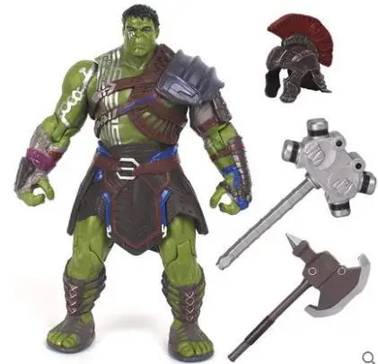 35 см Большой размер Мстители Марвел ТОР 3 Ragnarok руки подвижный военный молоток битва топор Гладиатор Халк BJD фигурка модель игрушки