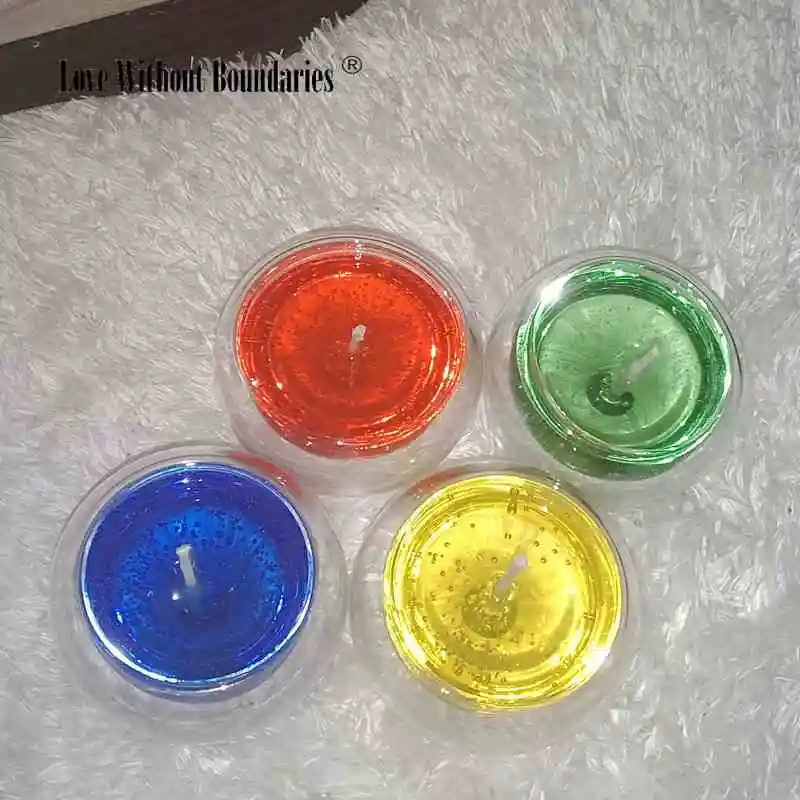 Фантазийный огонь танцующее пламя Хрустальная Желейная свеча чашка в чашке