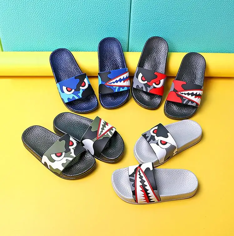 Бесплатная доставка домашняя обувь для маленьких мальчиков тапочки летняя