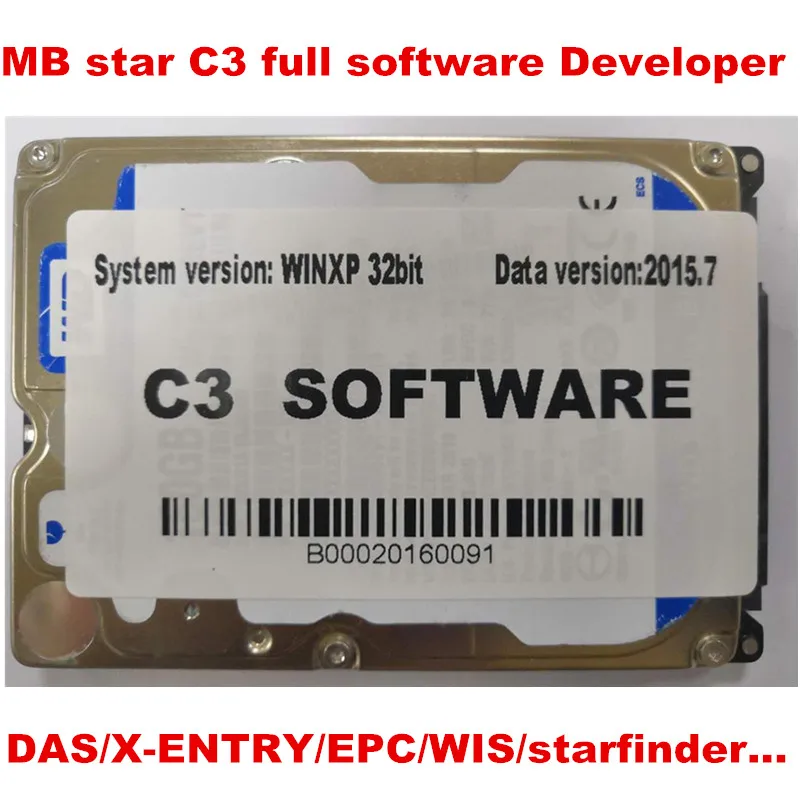 MB STAR C3 с полным программным обеспечением X ENTRY разработчик DAS активированный