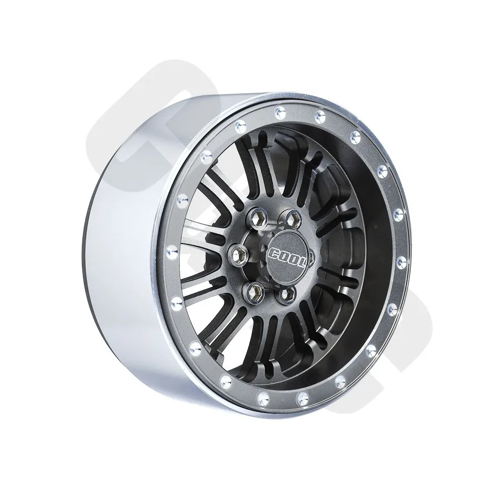 Titanium 4pcs 4 шт. сплав с ЧПУ 2,2 дюймов ступица колеса обода Beadlock для 1/10 RC Гусеничный автомобиль TRX4 RC4WD D90 D110 осевой Scx10 90046 CCO1 VS4-10 - Цвет: Titanium 4pcs