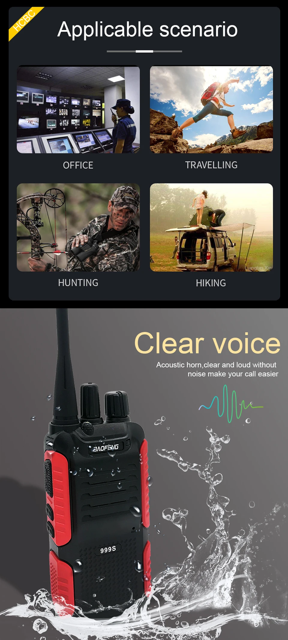 Baofeng BF-999S рация 5 Вт UHF двухсторонняя CB радиостанция HF SSB трансивер обновление BF-888s PMR446 YAESU Ham радиоприемник