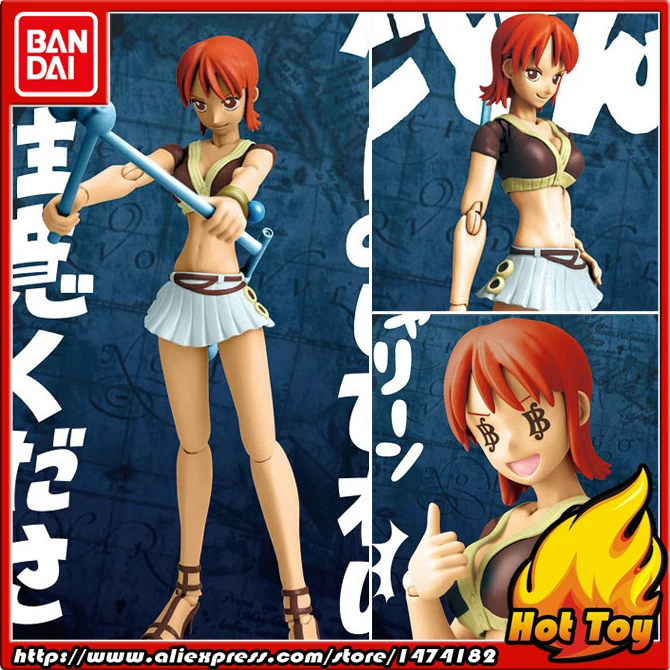 100% оригинальная BANDAI Tamashii Nation S.H. Фигурка (SHF) Nami из ONE PIECE|bandai figure|bandai animefigure types |