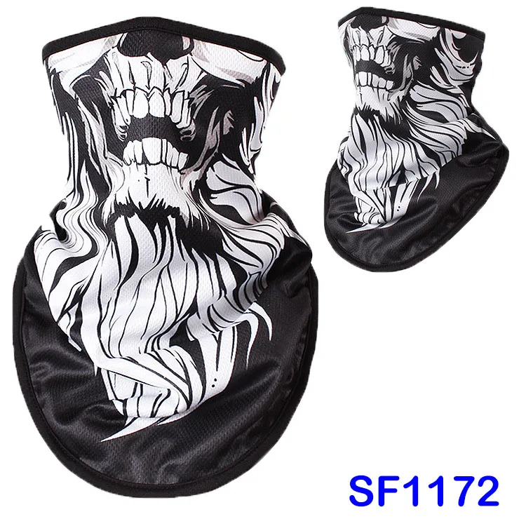 SF1172 WildSurfer, мужские нагрудники для катания на лыжах, 3D принт, череп, маска для сноуборда, зимний теплый флисовый треугольный шарф, женская маска для катания на коньках FJ44 - Цвет: SF1172