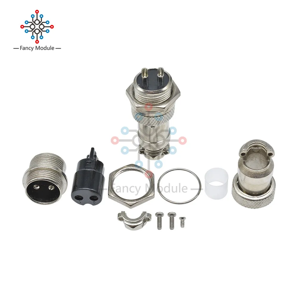 1 комплект GX16 16 мм 2/3/4/5/6/7/8/9/10Pin Штекерный разъем панели круговой авиационный