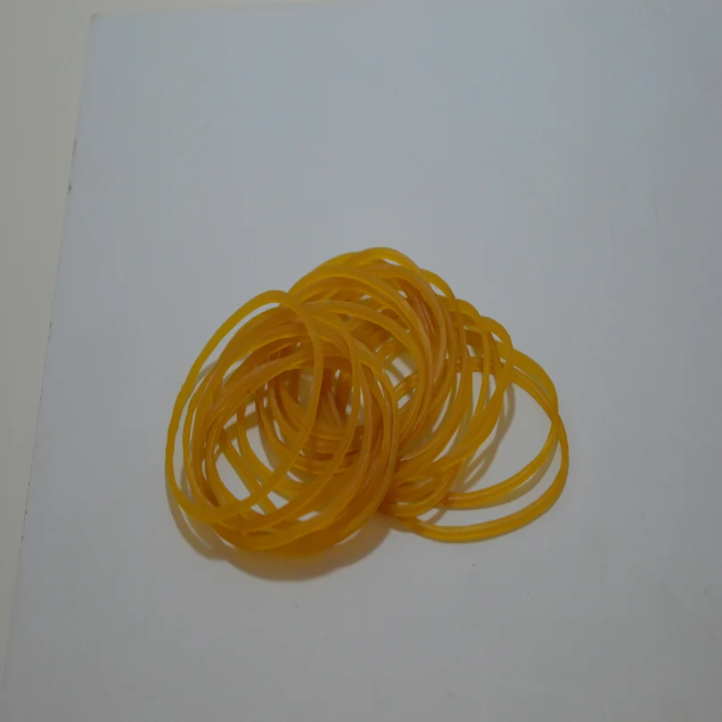 Yellow Elastic Rubber Bands Bank Paper Bills Money Stretchable Band Sturdy Elastics for Home Office | Дом и сад