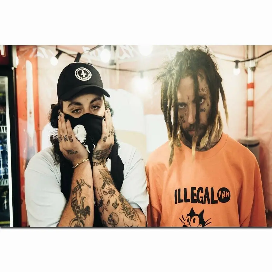 B-1689 Художественная печать $ uicideboy пользовательская рэп музыкальная группа