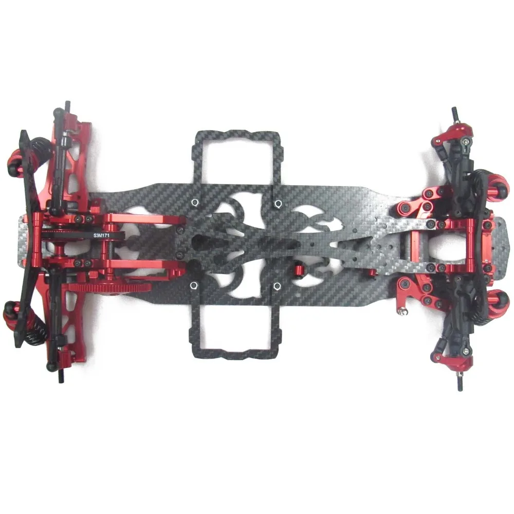 OEM 1/10 сплав и карбон SAKURA D4 RWD Дрифт гоночный автомобиль Шасси Рама кузова Комплект# KIT-D4RWD