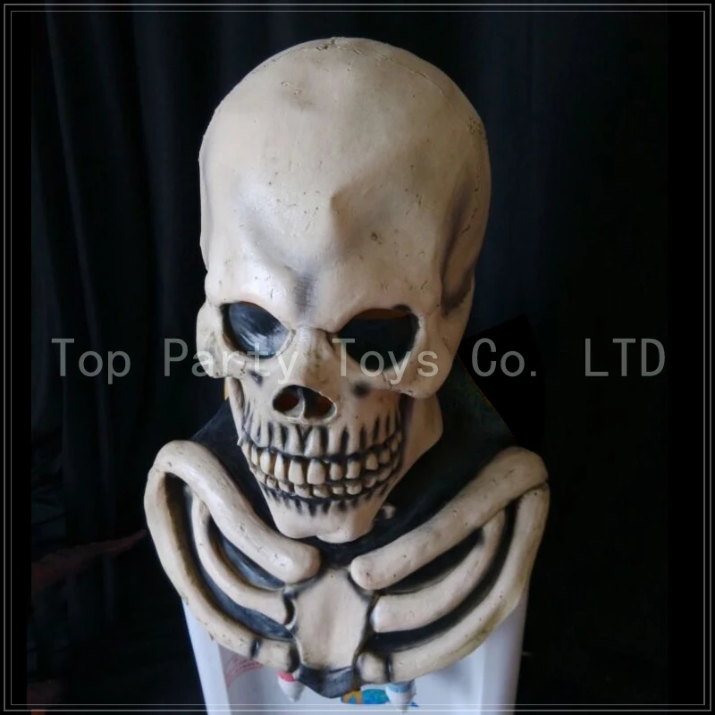 Бесплатная доставка Halloween Party Cosplay Реалистичная Ужасы Латексные Маски Анфас