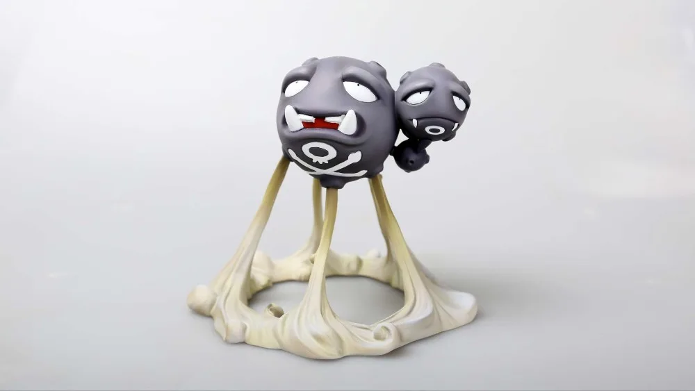 В наличии Поклонники модели 16 см карманные монстры Weezing и смола Arbok GK для