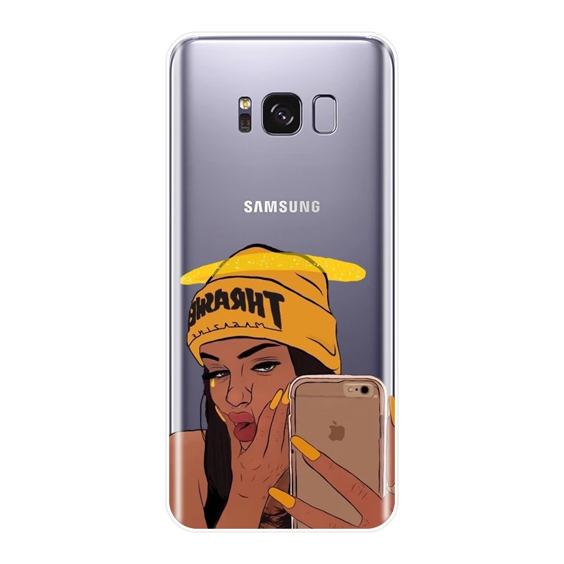 Чехол для телефона Samsung Galaxy Note 9 8 5 4 мягкий силиконовый черный чехол-накладка S8 S9