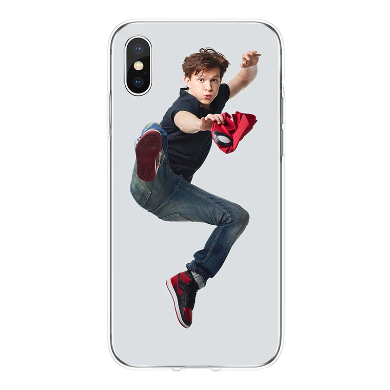 Marvel Spider Man том Холланд для iPhone XS Max чехлы телефонов высококачественные