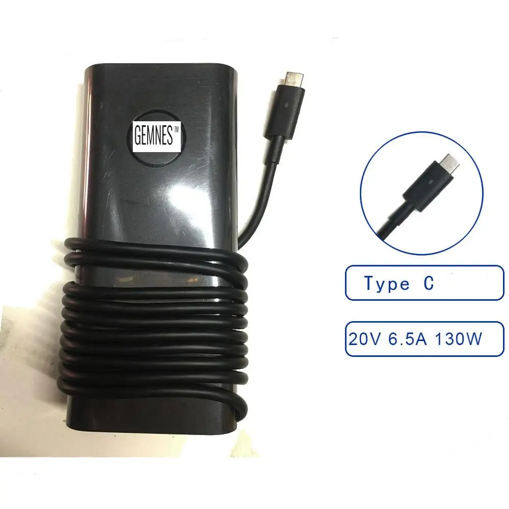 Новый оригинальный 130 Вт AC USB Type C адаптер питания для Dell XPS 15 9575 9570 зарядное