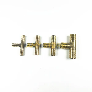 1 шт. 6, 8, 10, 12 мм, латунный Соединитель с Т-образным шлангом, 3-полосный соединитель для топливных, водяных, воздушных и масляных трубок, соединительный переходник