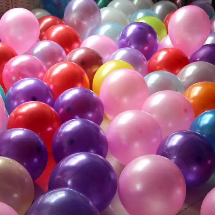 100pcs 1.2g 10inch Latex Balloons 8 Colors Helium Foil Air Balls Inflatable Wedding Children Birthday Party Decoration Balloon | Дом и сад