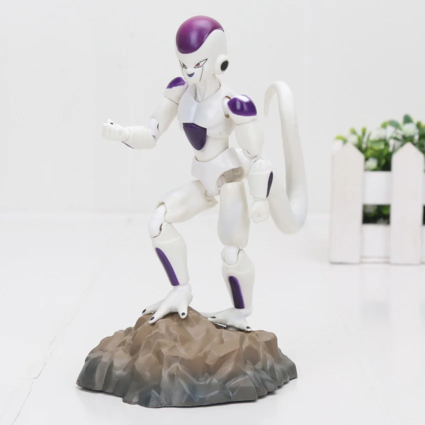 Коробка 11,5-17 см Супер Saiyan Son Goku Vegetto Vegeta trunks ПВХ Фигурки Dragon Ball Z Коллекционная модель куклы игрушки фигурка - Цвет: white freeza