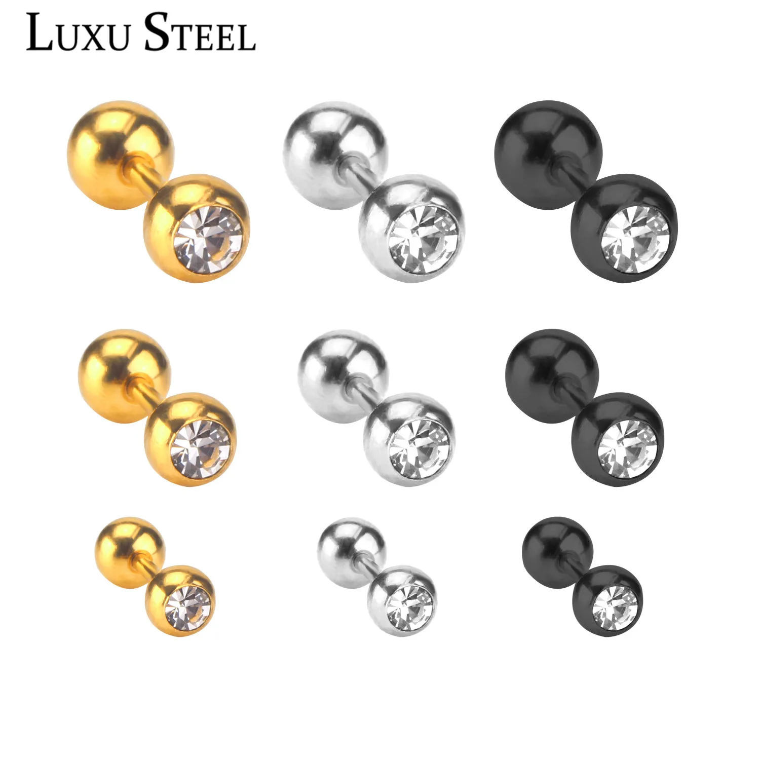 Брендовые новые ювелирные изделия LUXUSTEEL 9 шт./компл. модные носовые кольца из