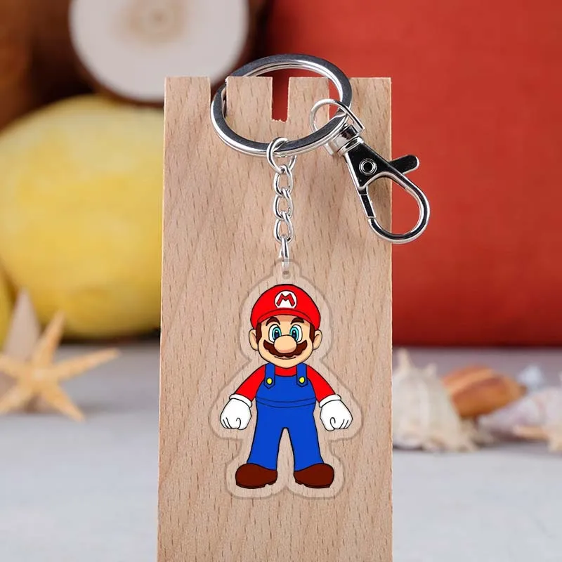 Горячая игра супер Марио брелок мультфильм фигурка автомобиля подвеска лучший