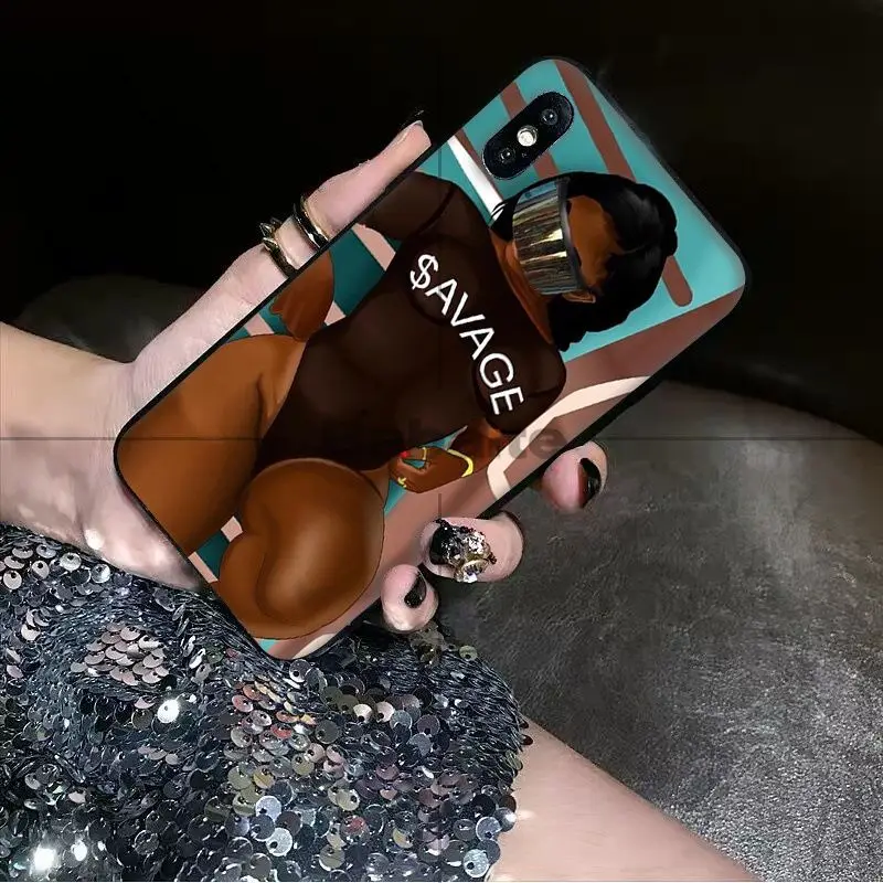 Мягкий чехол для телефона Babaite MELANIN POPPIN Black Girl1 на заказ iPhone 8 7 6 6S Plus 5 5S SE XR X XS