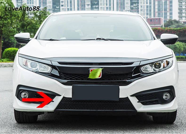 Для Honda Civic 10th Автомобильная сетка для скрининга насекомых Передняя Решетка Вставка Сетка аксессуары для автомобиля