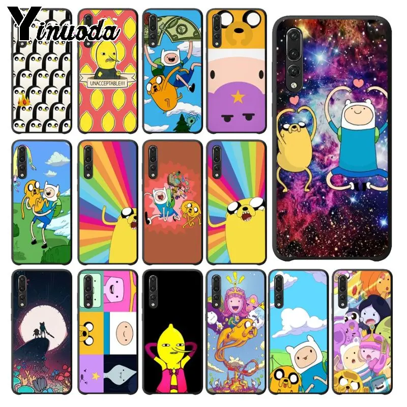 Мягкий черный чехол для телефона Yinuoda Best friends Adventure time Для huawei p20 pro p20lite mate10pro nova 3i