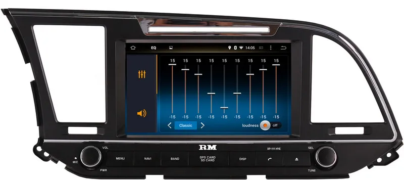 Android 7 1 головное устройство Автомобильный dvd плеер для Hyundai Elantra 2016 с GPS навигацией
