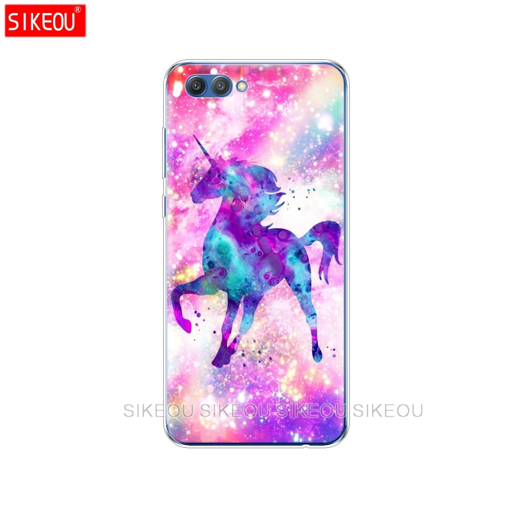 Силиконовый чехол для телефона для huawei Honor 10 V10 3c 4C 5c 5x 4A 6A 6C pro 6X7X6 7 8 9 LITE с изображением милой радуги и единорога