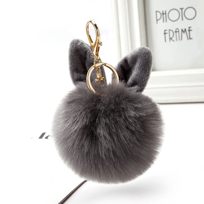 Фото Fake Rabbit Furs Ball Key Chain Porte Clef Pompom Fourrure Fluffy Fur Pom Keychains For Women Bag Car Charms Bunny Keyring Украшения и Fake Rabbit Furs Ball Key Chain Porte Clef Pompom Fourrure Fluffy Fur Pom Keychains For Women Bag Car Charms Bunny Keyring Украшения и