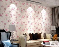 beibehang three dimensional nonwoven 3d wallpaper peony flowers modern simple warm pastoral tv background wall papel de parede