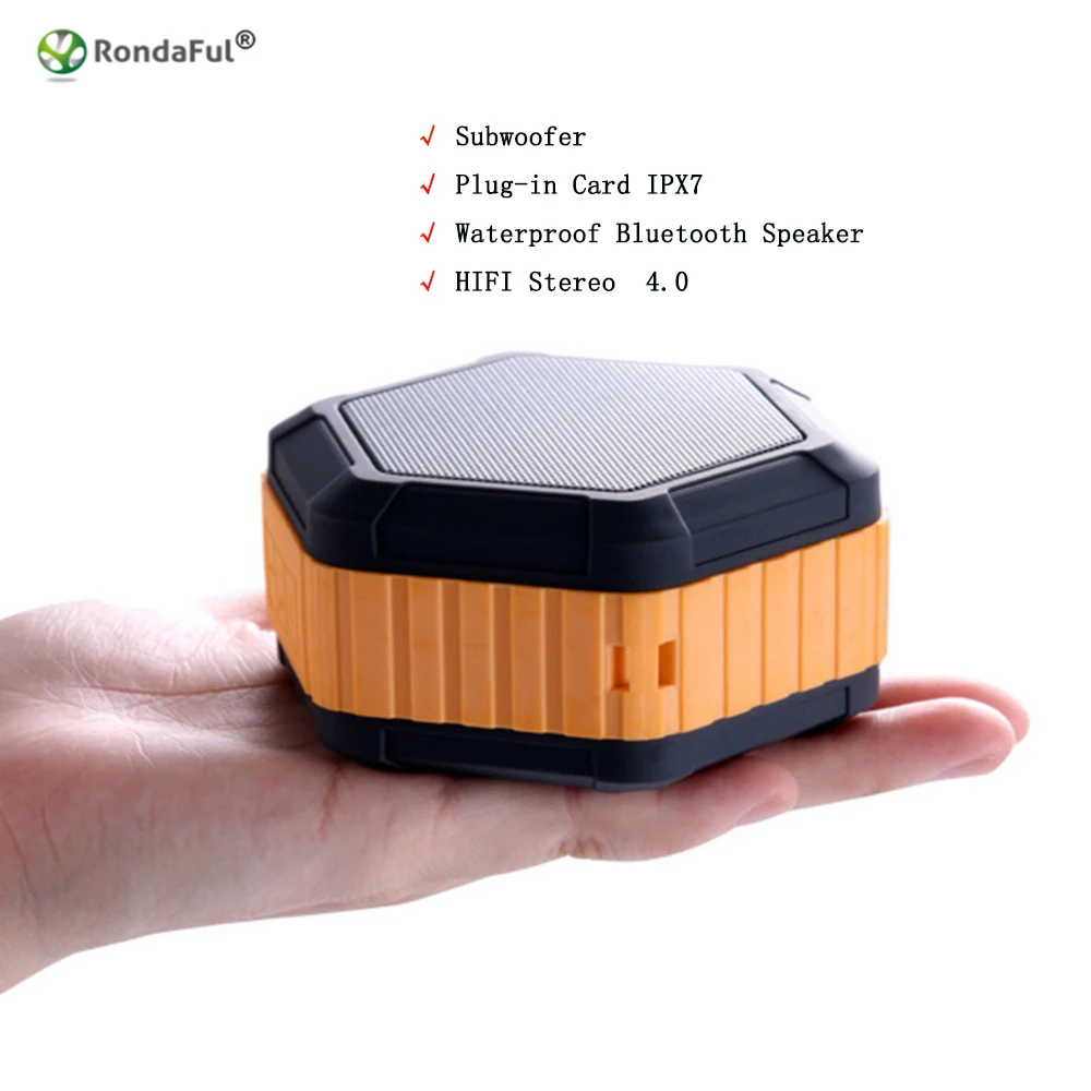 Водонепроницаемый bluetooth-динамик три стойкие bluetooth-колонки сабвуфер вставная