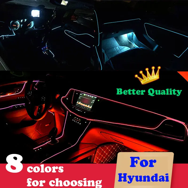 3 м автомобильный Стайлинг интерьера литье светодиодные полосы света для Hyundai creta